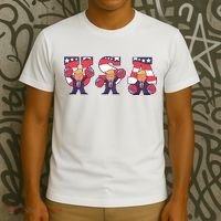 USA Donald Trump Cheer Cartoon T-Shirt thumb 3