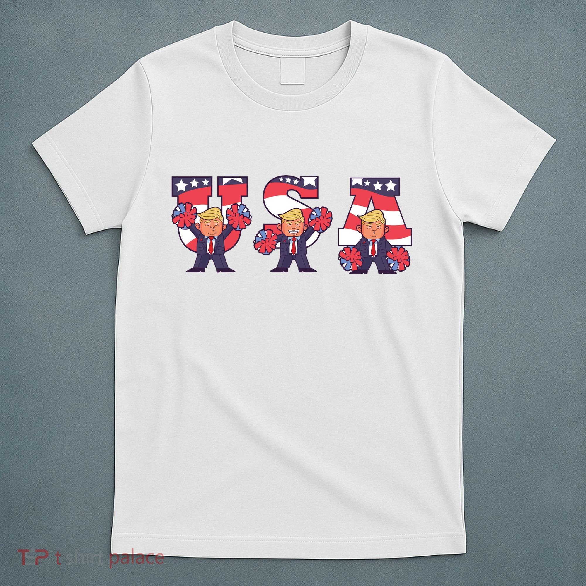 USA Donald Trump Cheer Cartoon T-Shirt