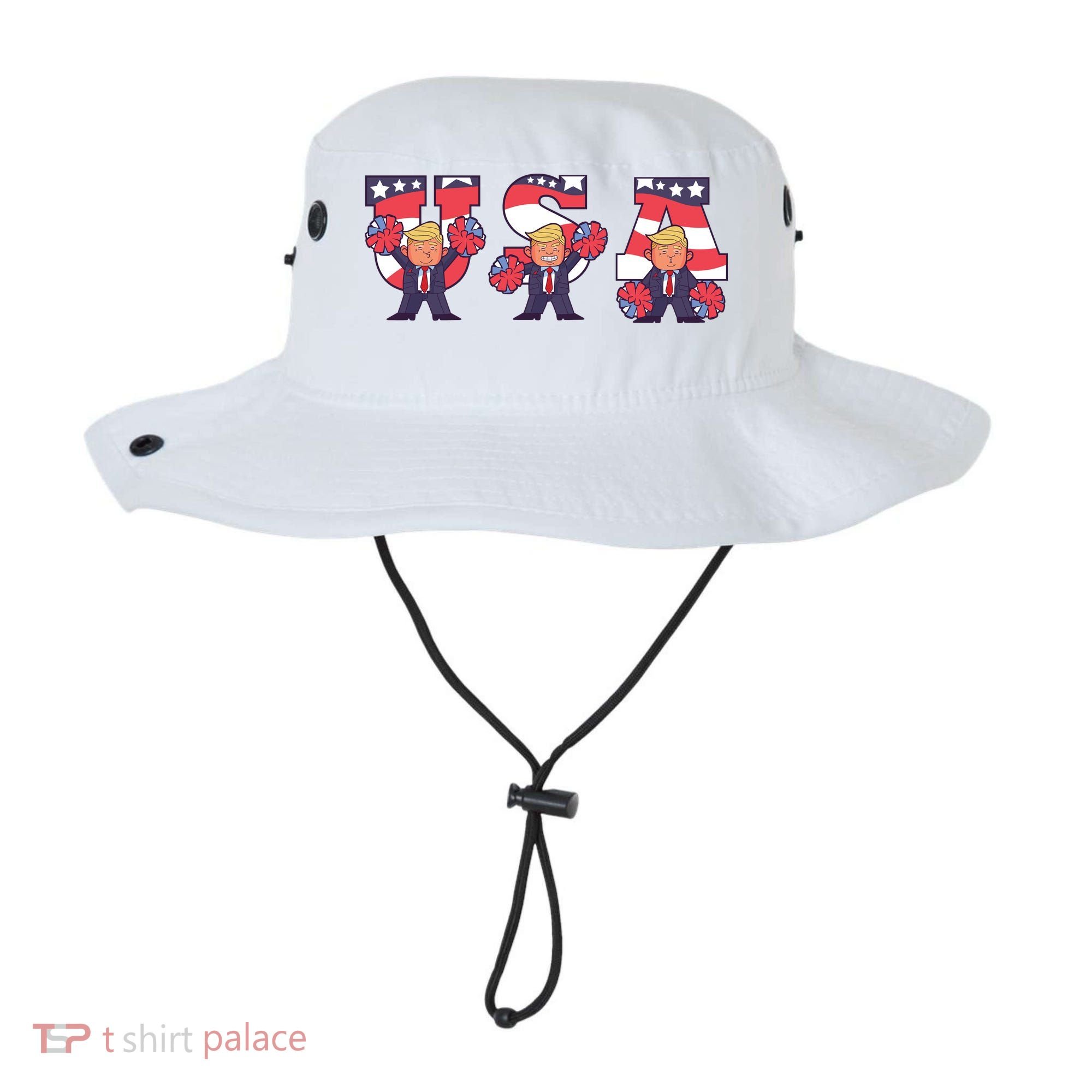 USA Donald Trump Cheer Cartoon Bucket Hat