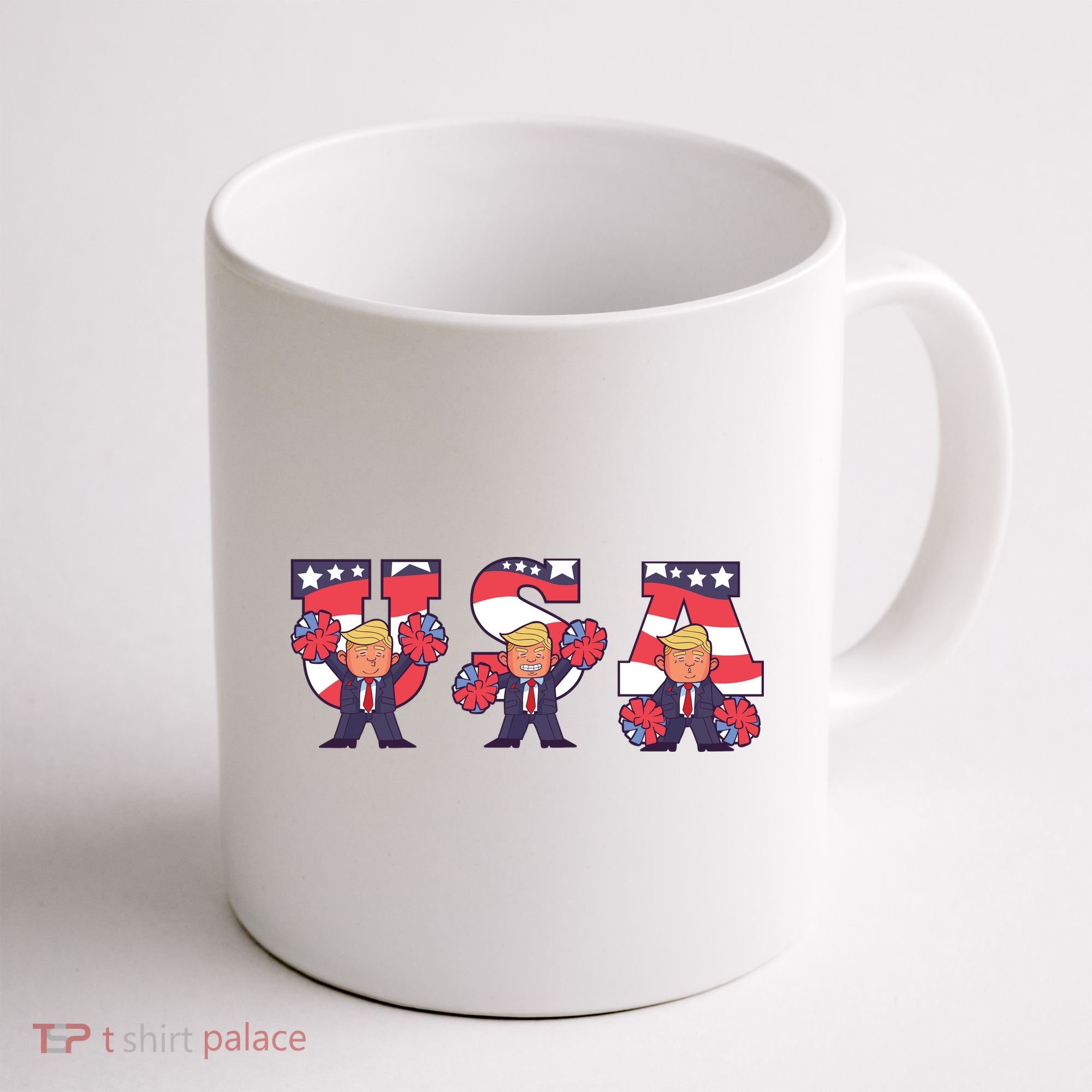 USA Donald Trump Cheer Cartoon Coffee Mug