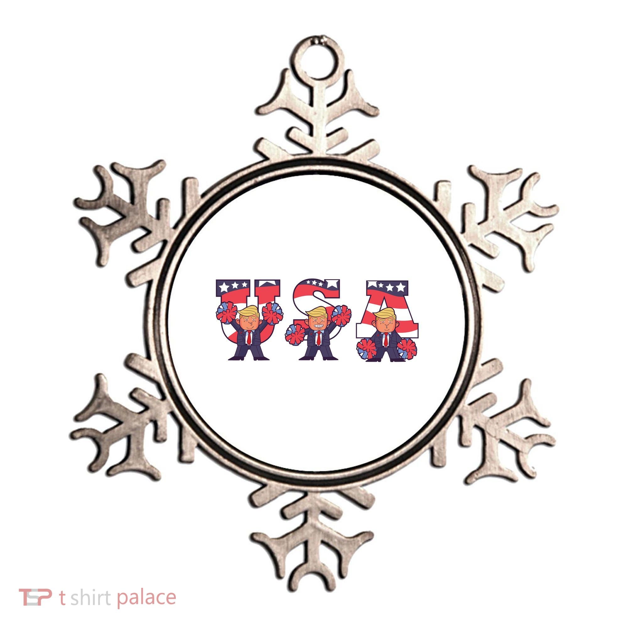 USA Donald Trump Cheer Cartoon Ornament