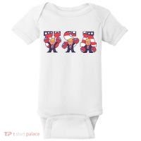 USA Donald Trump Cheer Cartoon Baby Bodysuit thumb 0