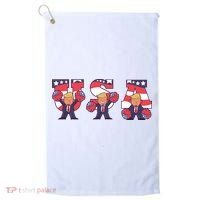 USA Donald Trump Cheer Cartoon Golf Towel thumb 0