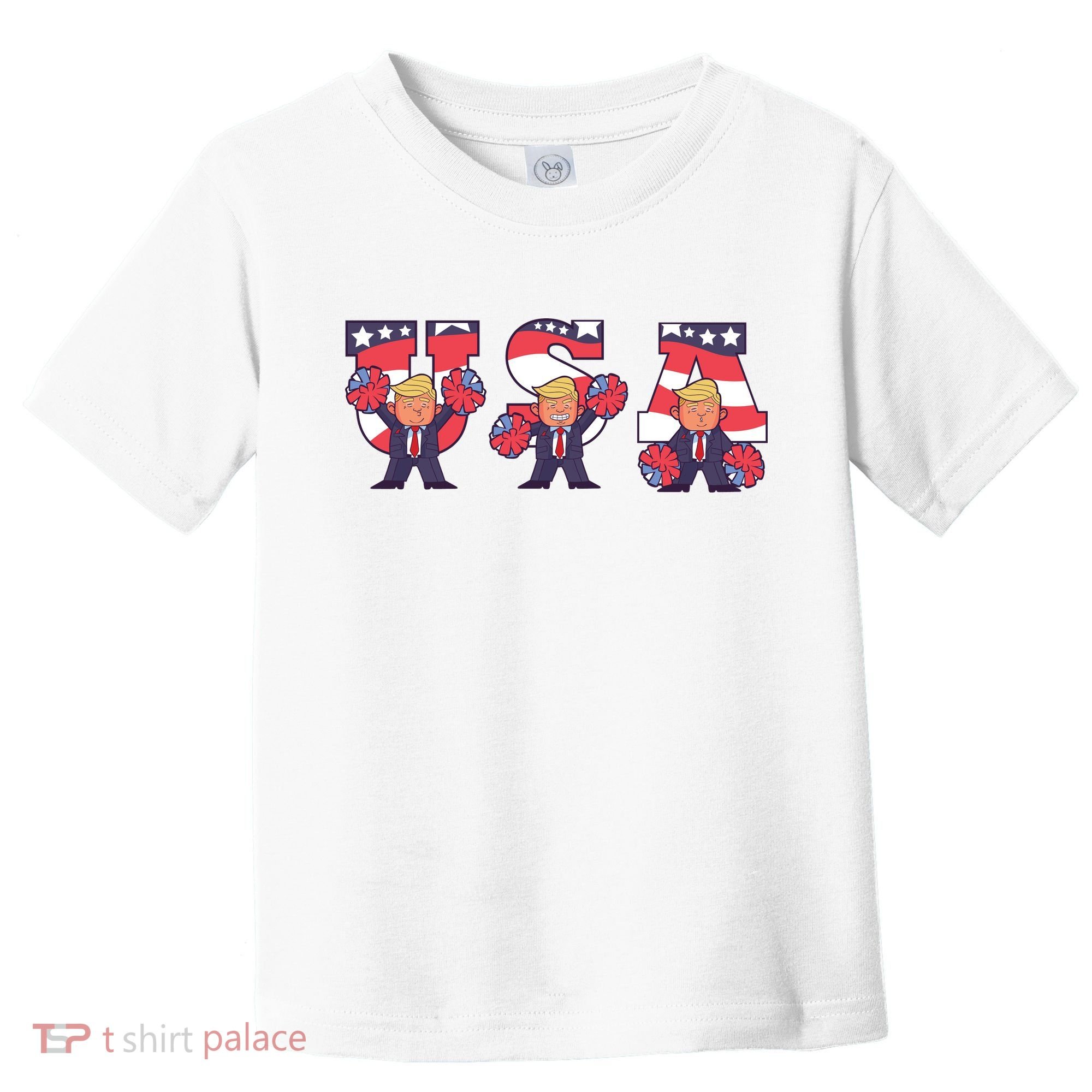USA Donald Trump Cheer Cartoon Toddler T-Shirt