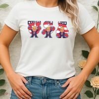 USA Donald Trump Cheer Cartoon Women's T-Shirt thumb 2