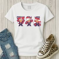 USA Donald Trump Cheer Cartoon Women's T-Shirt thumb 3