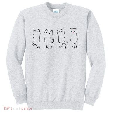 Un Deux Trois Cat Sweatshirt