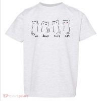 Un Deux Trois Cat Toddler T-Shirt thumb 0