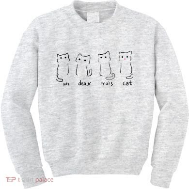 Un Deux Trois Cat Kids Sweatshirt