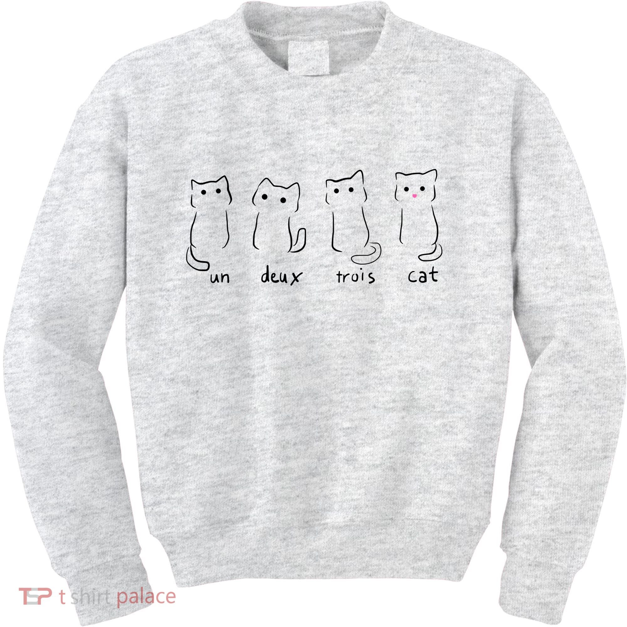 Un Deux Trois Cat Kids Sweatshirt