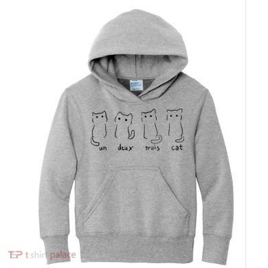 Un Deux Trois Cat Kids Hoodie