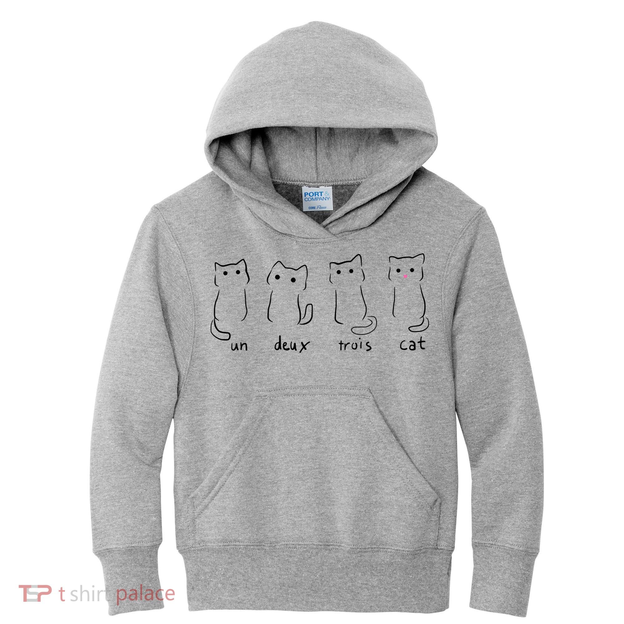Un Deux Trois Cat Kids Hoodie