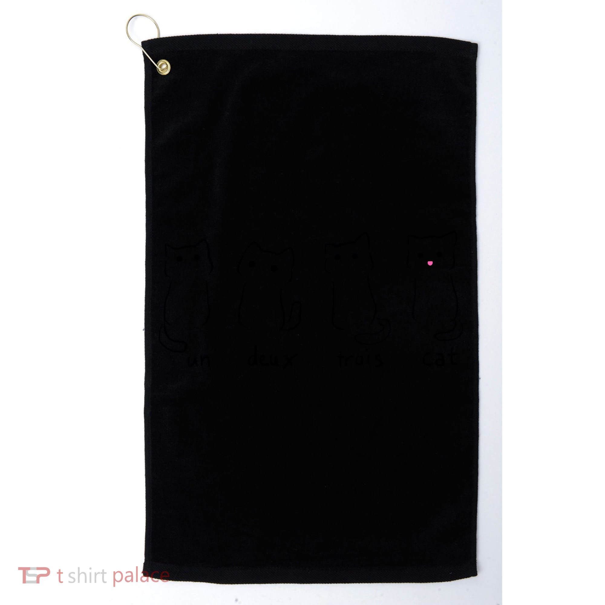 Un Deux Trois Cat Golf Towel