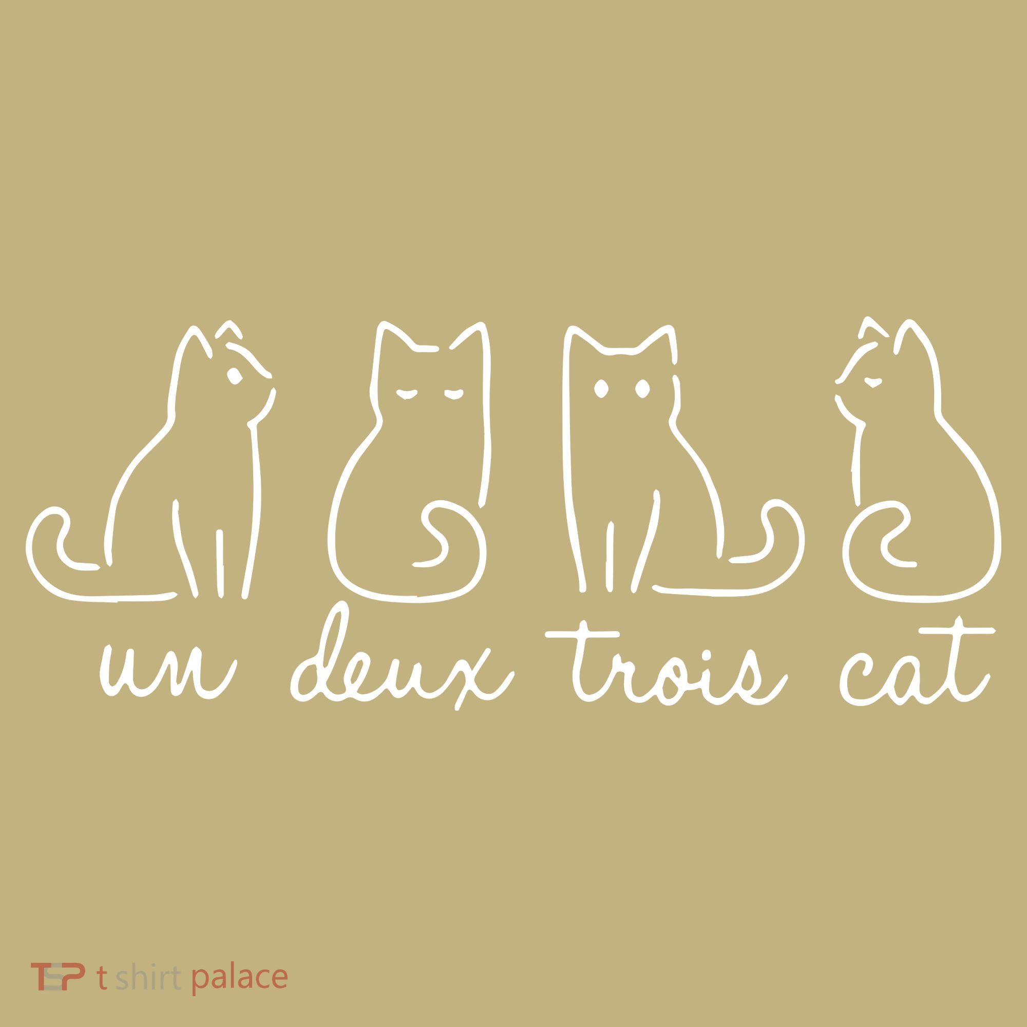 Un Deux Trois Cat Animals Cute Lovey Cat T-Shirt