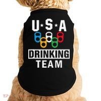USA Drinking Team Beer Party Funny Doggie Tank thumb 0