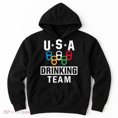 USA Drinking Team Beer Party Funny Hoodie