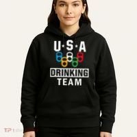 USA Drinking Team Beer Party Funny Hoodie thumb 5