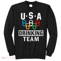 USA Drinking Team Beer Party Funny Sweatshirt thumb 0