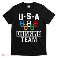 USA Drinking Team Beer Party Funny T-Shirt thumb 0