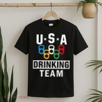 USA Drinking Team Beer Party Funny T-Shirt thumb 2