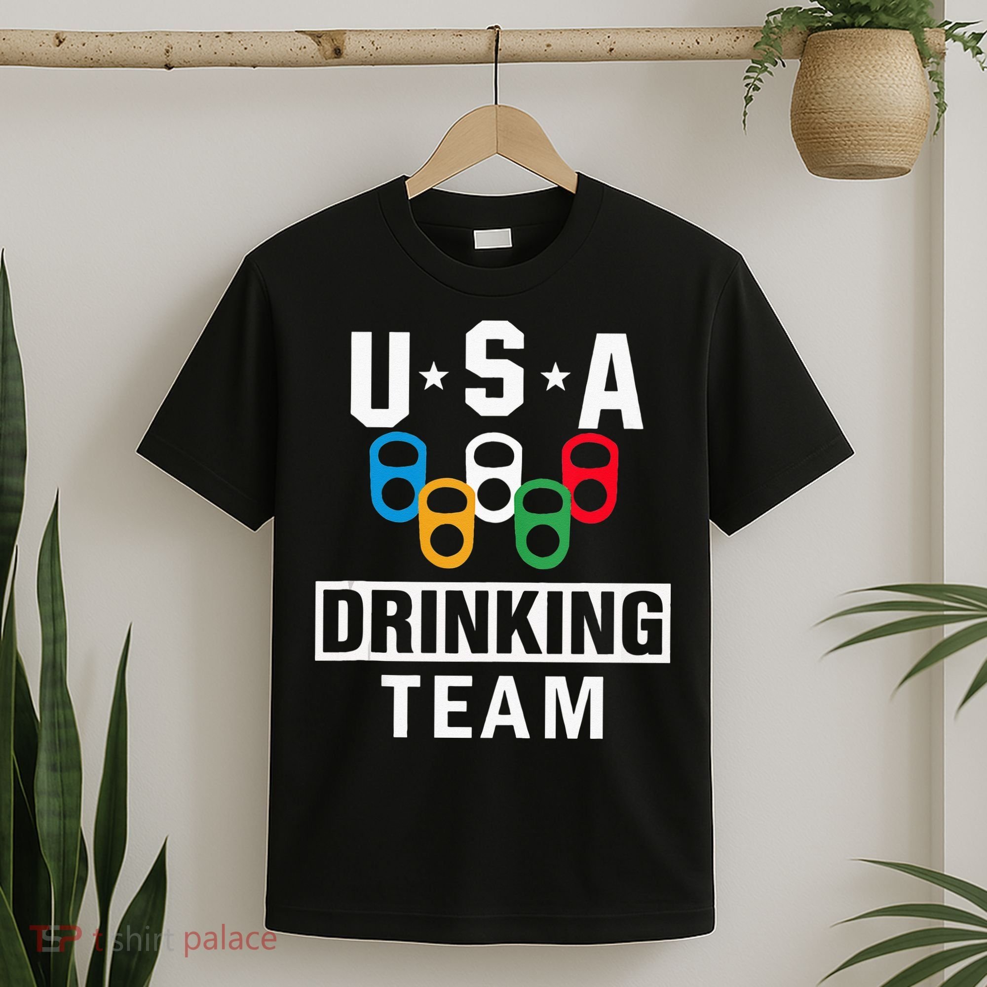 USA Drinking Team Beer Party Funny T-Shirt