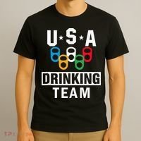 USA Drinking Team Beer Party Funny T-Shirt thumb 3