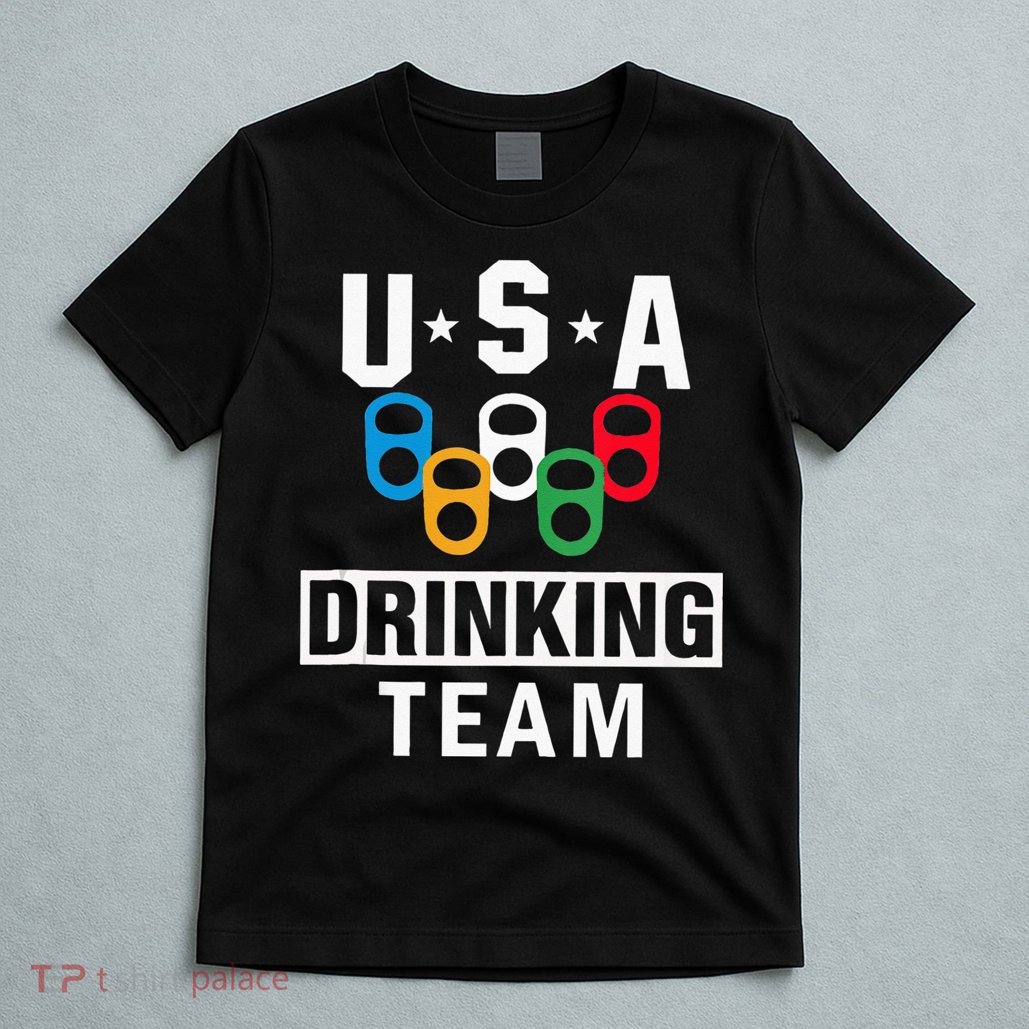 USA Drinking Team Beer Party Funny T-Shirt