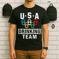USA Drinking Team Beer Party Funny T-Shirt thumb 6
