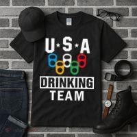 USA Drinking Team Beer Party Funny Tall T-Shirt thumb 3