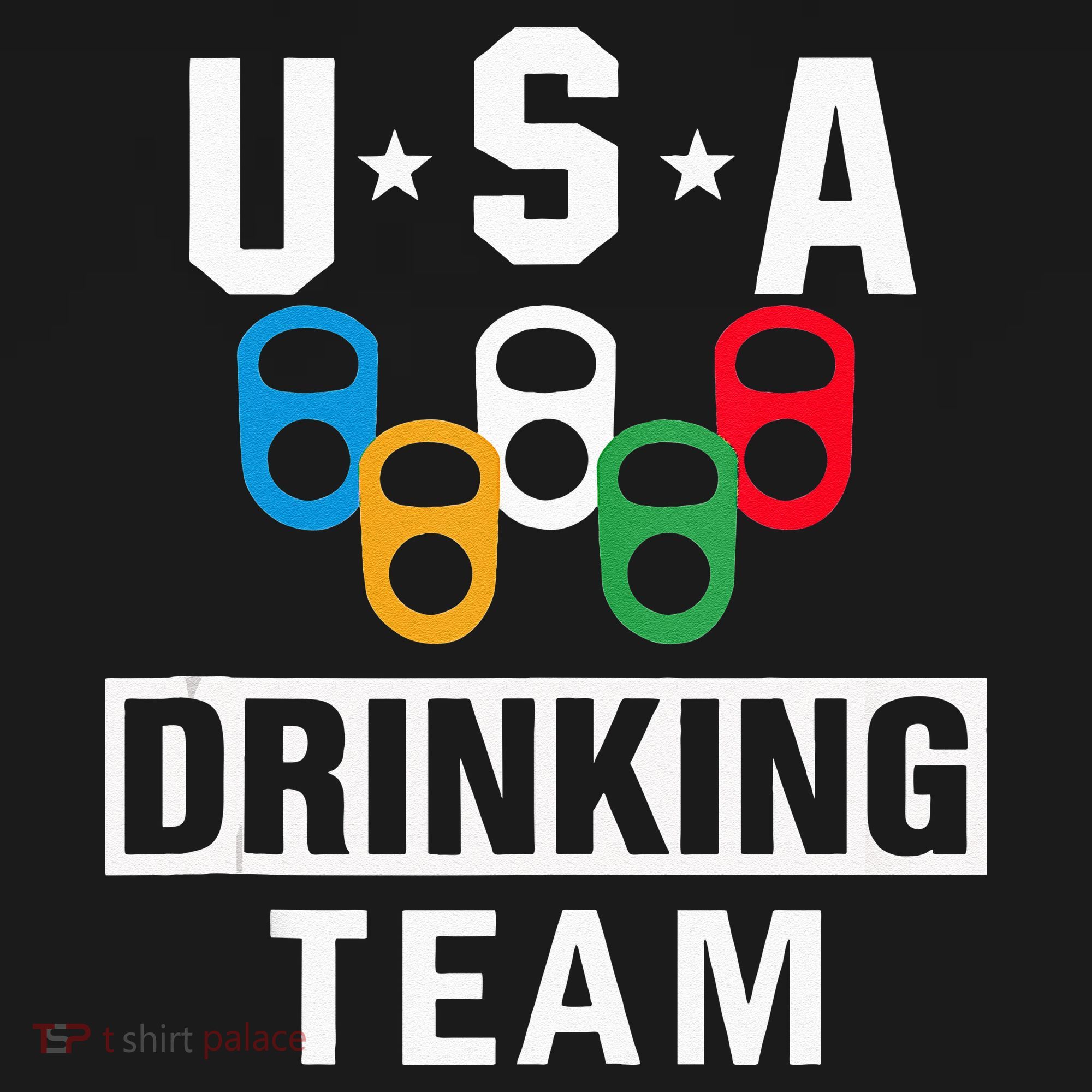 USA Drinking Team Beer Party Funny Tall T-Shirt