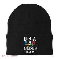 USA Drinking Team Beer Party Funny Beanie thumb 0