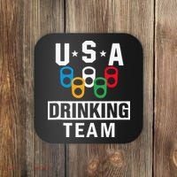 USA Drinking Team Beer Party Funny Coaster thumb 0