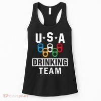 USA Drinking Team Beer Party Funny Women's Tank Top thumb 0