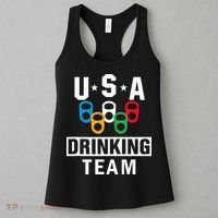 USA Drinking Team Beer Party Funny Women's Tank Top thumb 3
