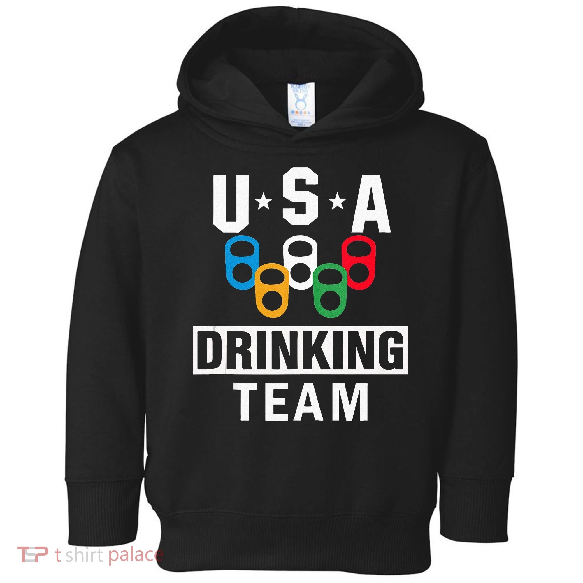 USA Drinking Team Beer Party Funny Toddler Hoodie