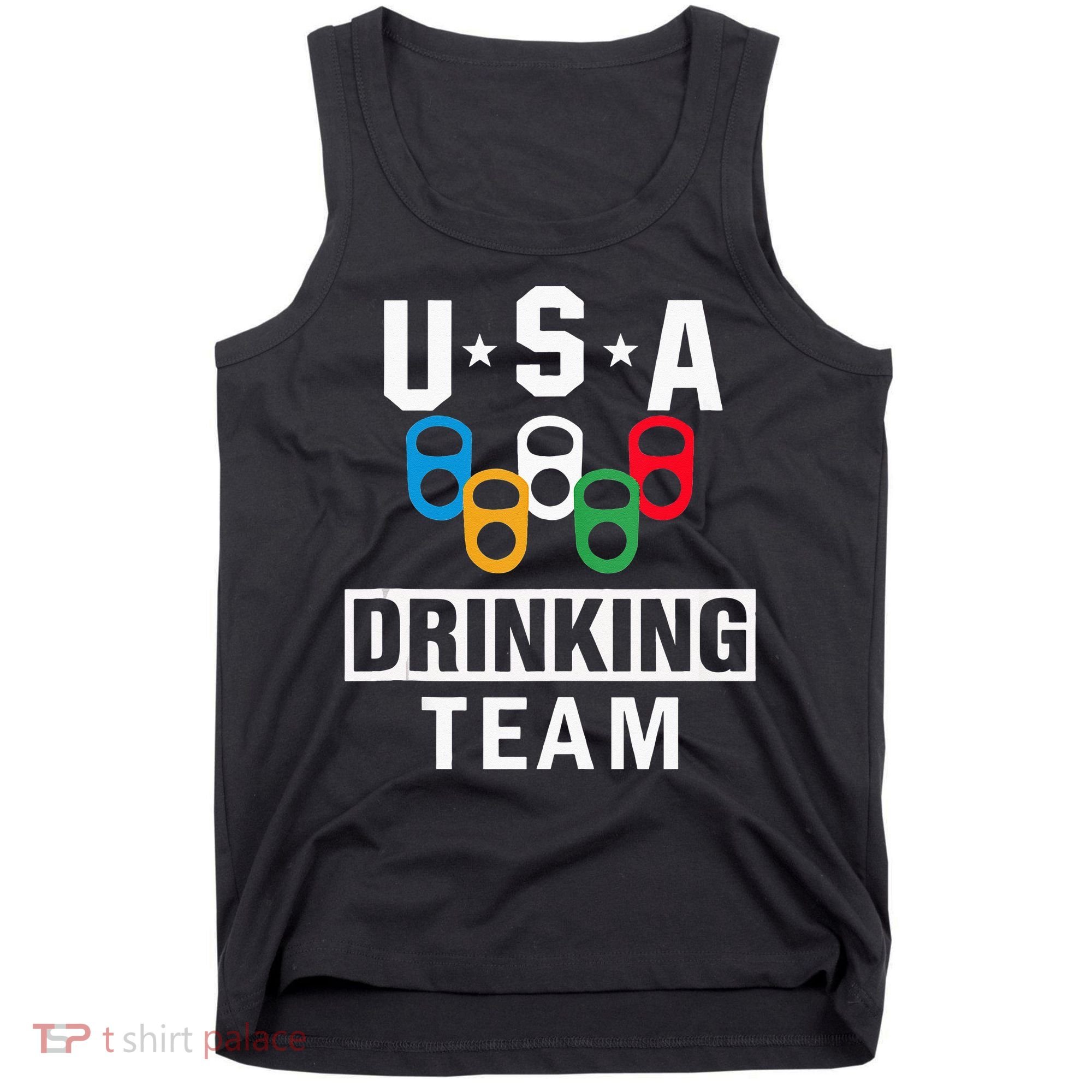 USA Drinking Team Beer Party Funny Tank Top
