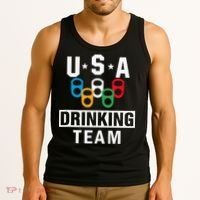 USA Drinking Team Beer Party Funny Tank Top thumb 3