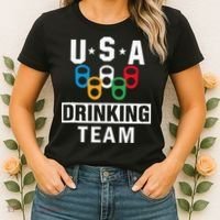 USA Drinking Team Beer Party Funny Women's T-Shirt thumb 2