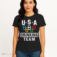 USA Drinking Team Beer Party Funny Women's T-Shirt thumb 4