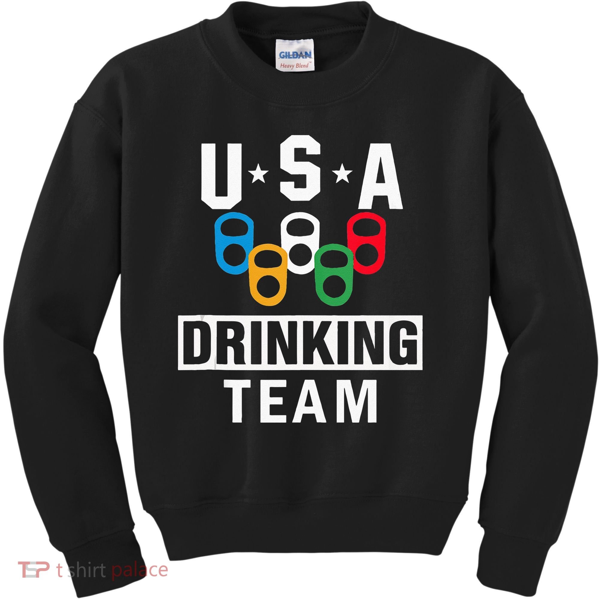 USA Drinking Team Beer Party Funny Kids Sweatshirt