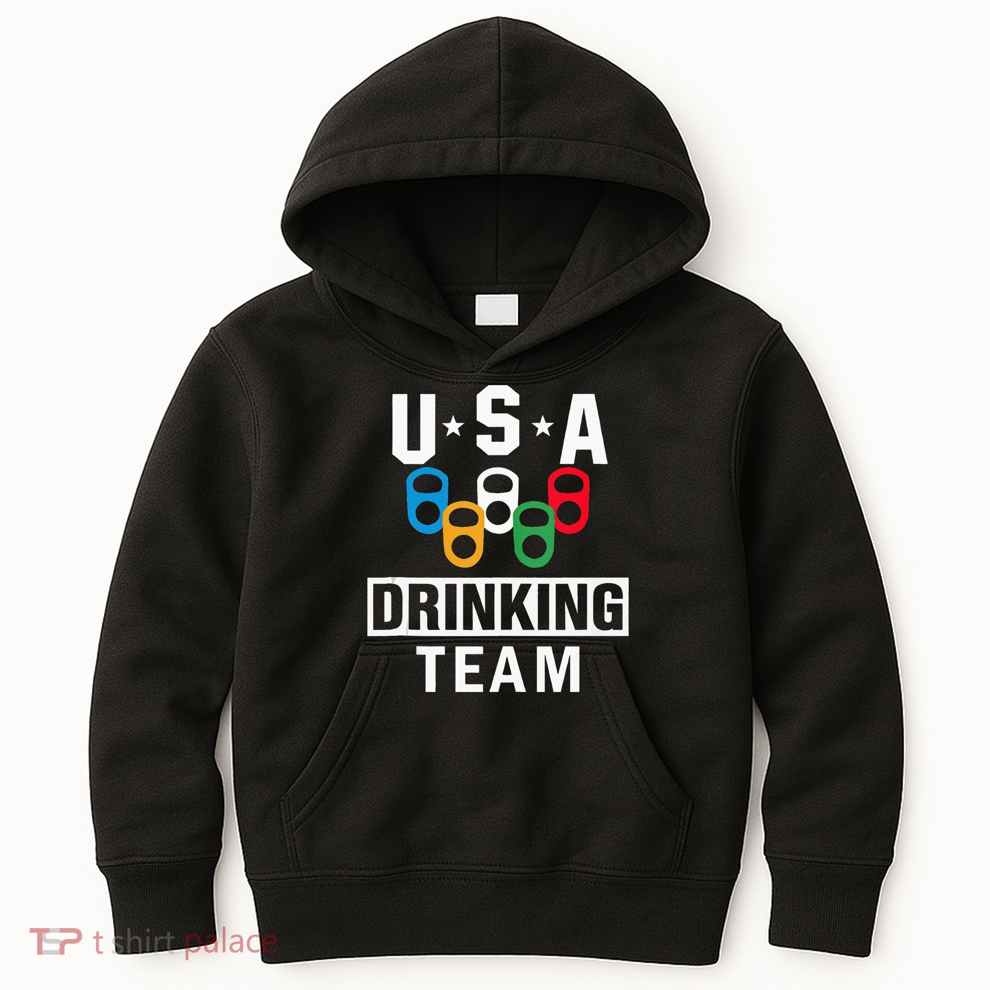 USA Drinking Team Beer Party Funny Kids Hoodie