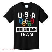 USA Drinking Team Beer Party Funny Kids T-Shirt thumb 0