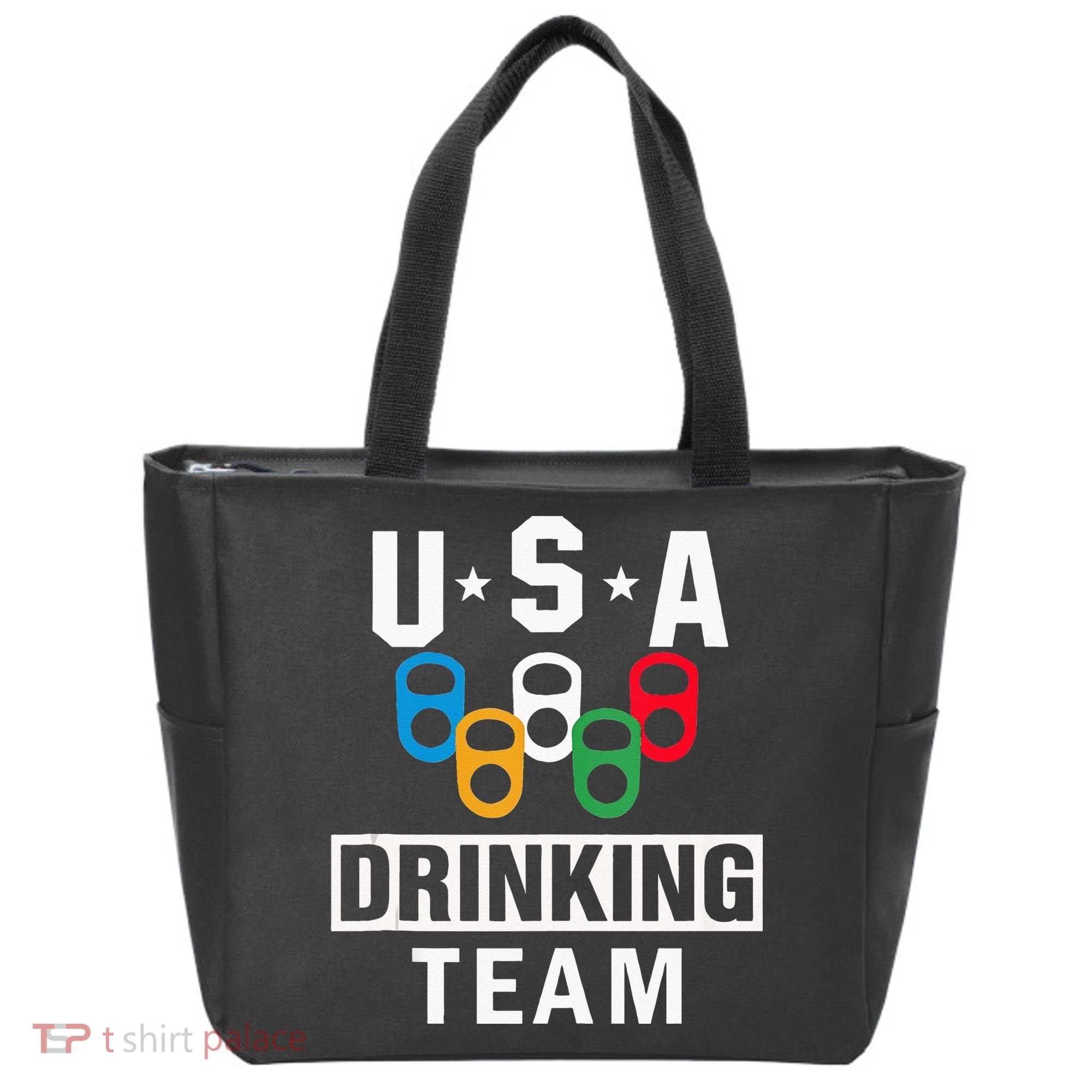 USA Drinking Team Beer Party Funny Tote Bag