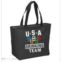 USA Drinking Team Beer Party Funny Tote Bag thumb 2