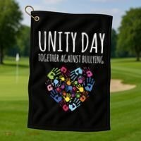 Unity Day Together Against Bullying Golf Towel thumb 1