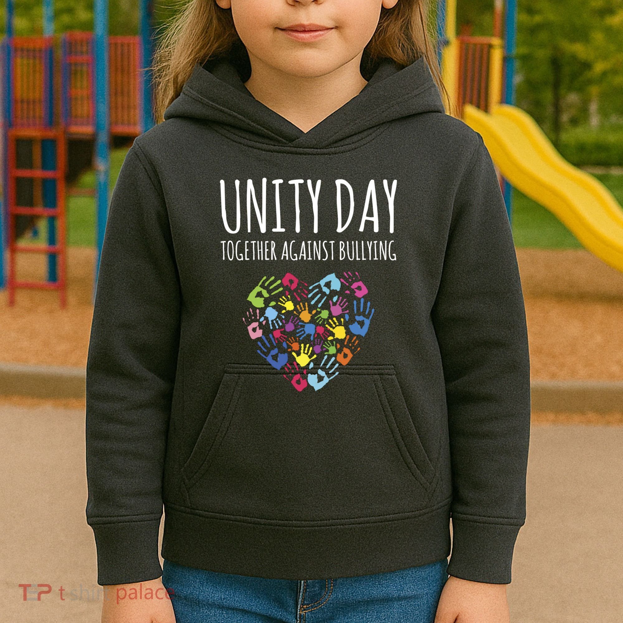 Unity Day Together Against Bullying Kids Hoodie