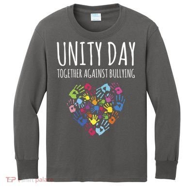 Unity Day Together Against Bullying Kids Long Sleeve Shirt