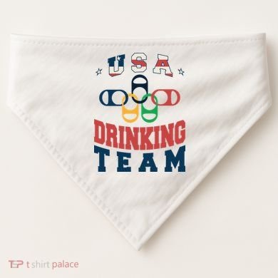 USA Drinking Team Olympics USA-Made Doggie Bandana