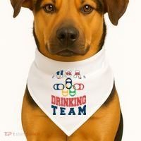 USA Drinking Team Olympics USA-Made Doggie Bandana thumb 1