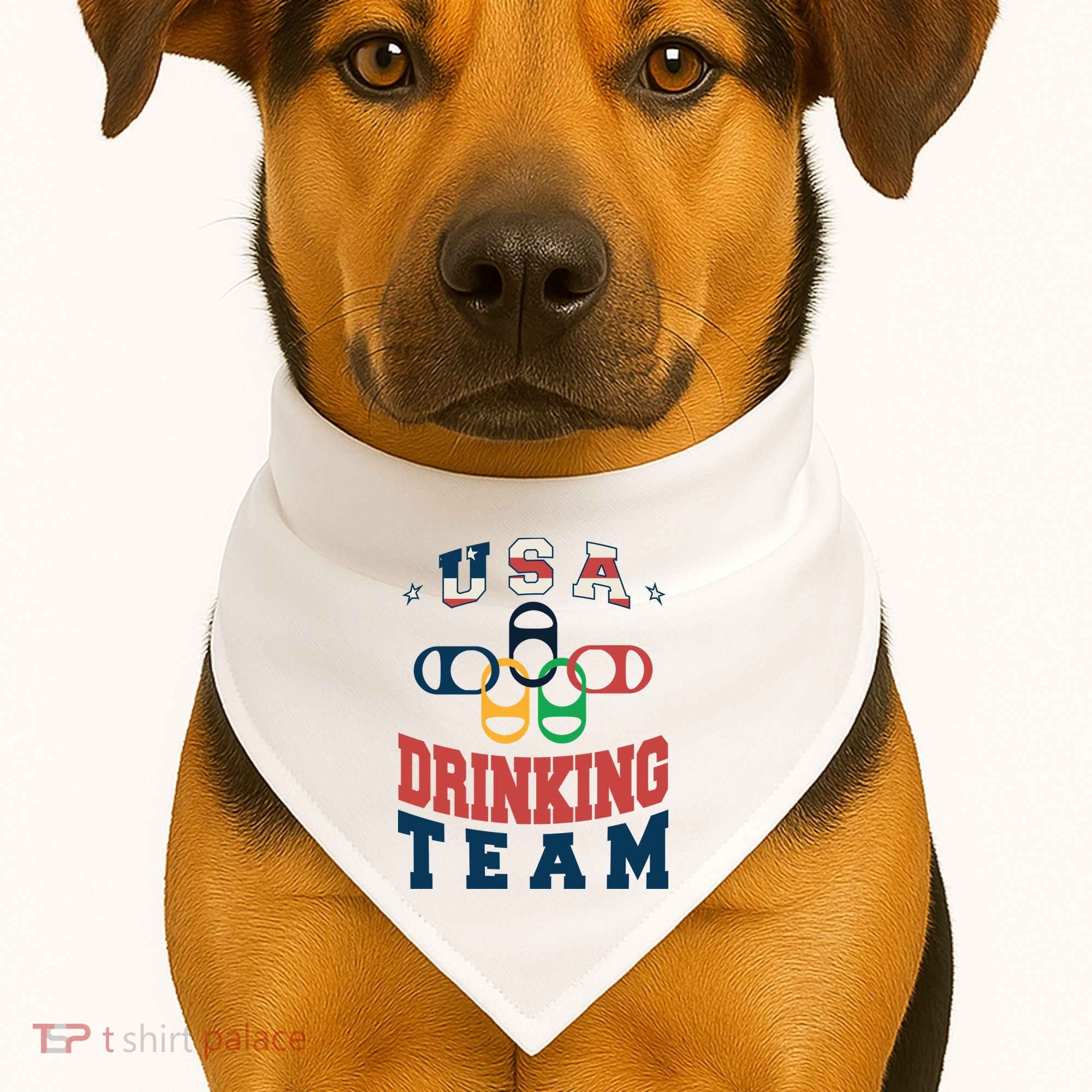 USA Drinking Team Olympics USA-Made Doggie Bandana